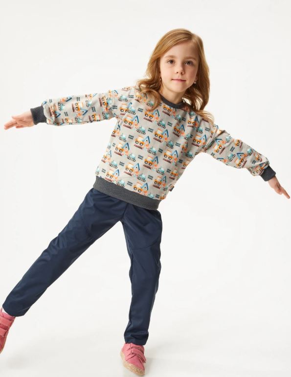 Dětská mikina Unuo šedá bagry