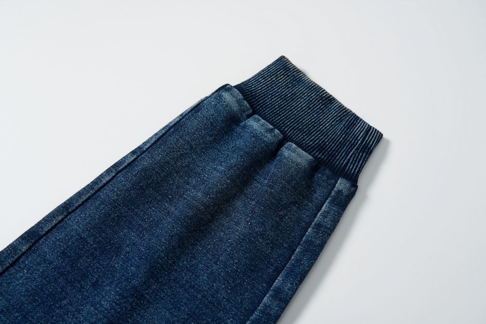 Sportovní kalhoty Wolf T2562B - imitace rifloviny modré