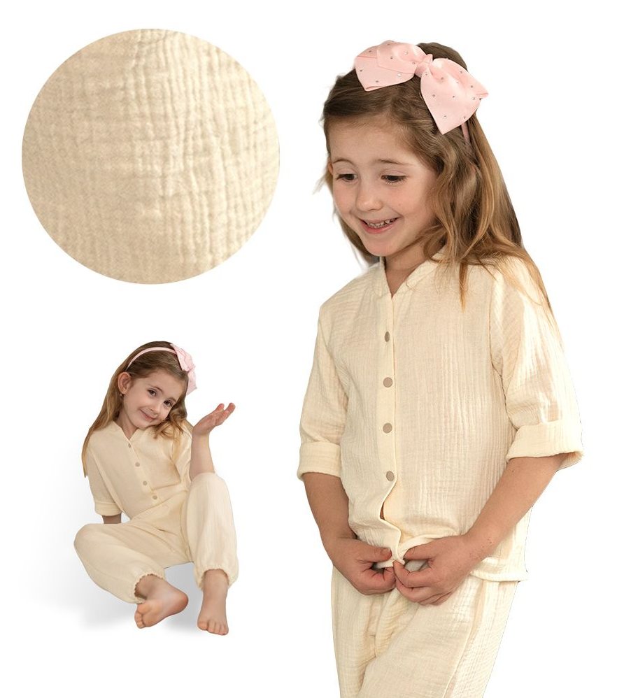 Dívčí mušelínová kšiltovka Esito s krytím krku - růžová