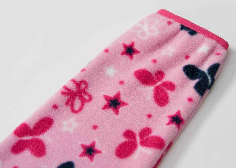 Fleecová dívčí mikina Wolf & Wolfie B2541 růžová