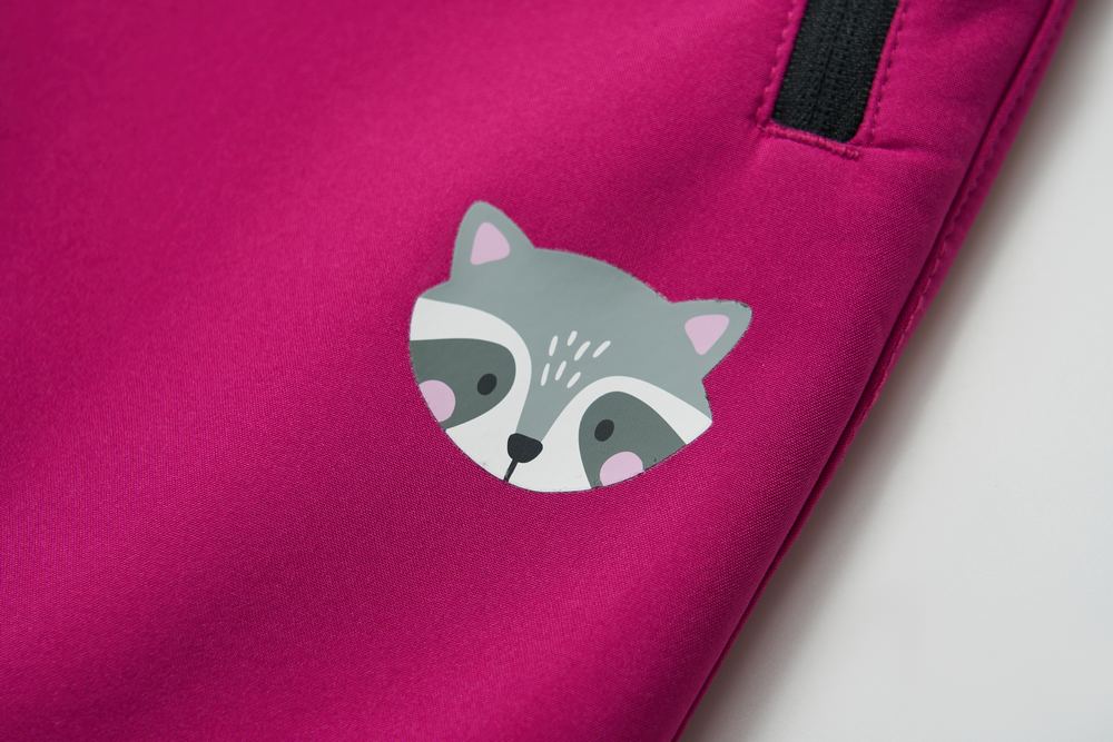 Dívčí softshellové kalhoty Wolf & Wolfie s fleecem B2591 tmavě růžové