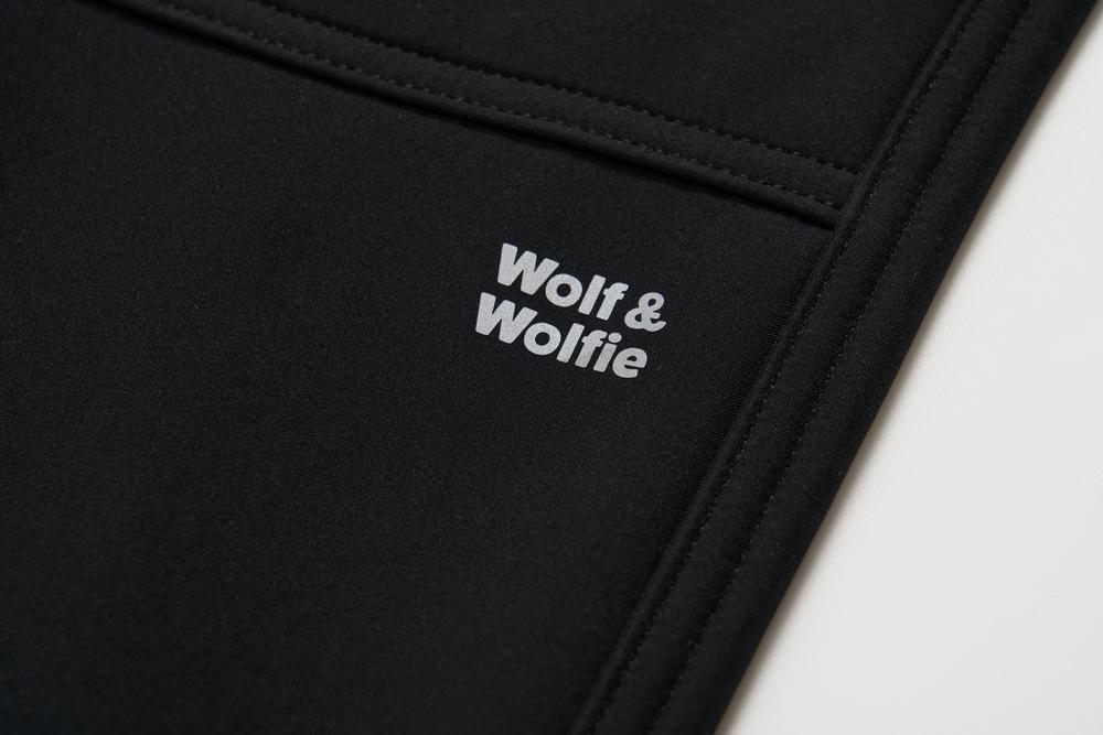 Chlapecké softshellové kalhoty Wolf & Wolfie s fleecem B2598 černé