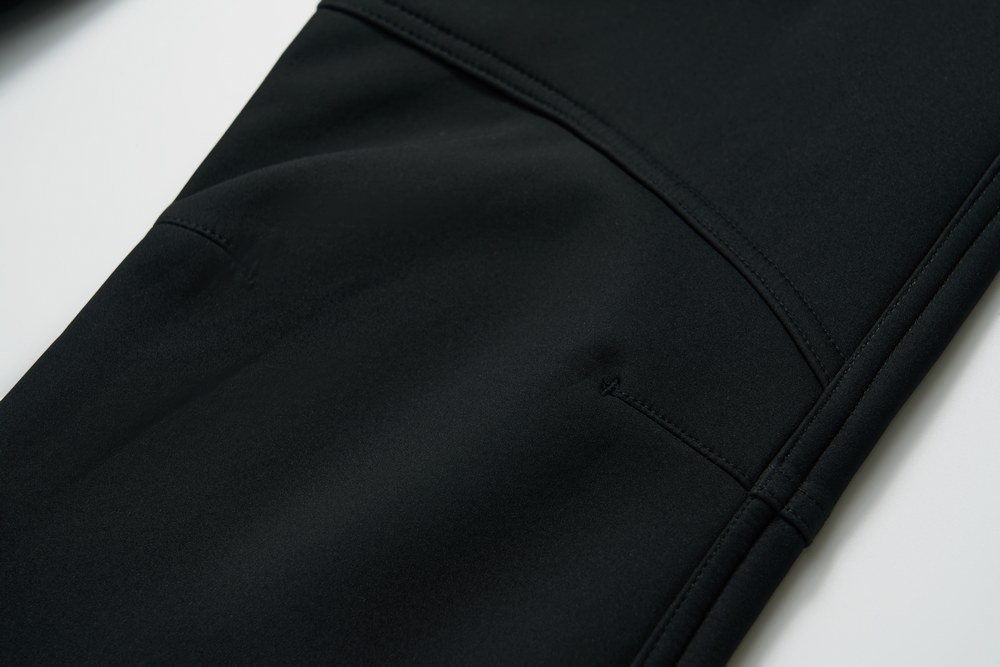 Dívčí softshellové kalhoty Wolf & Wolfie s fleecem B2593 - černé s růžovými zipy