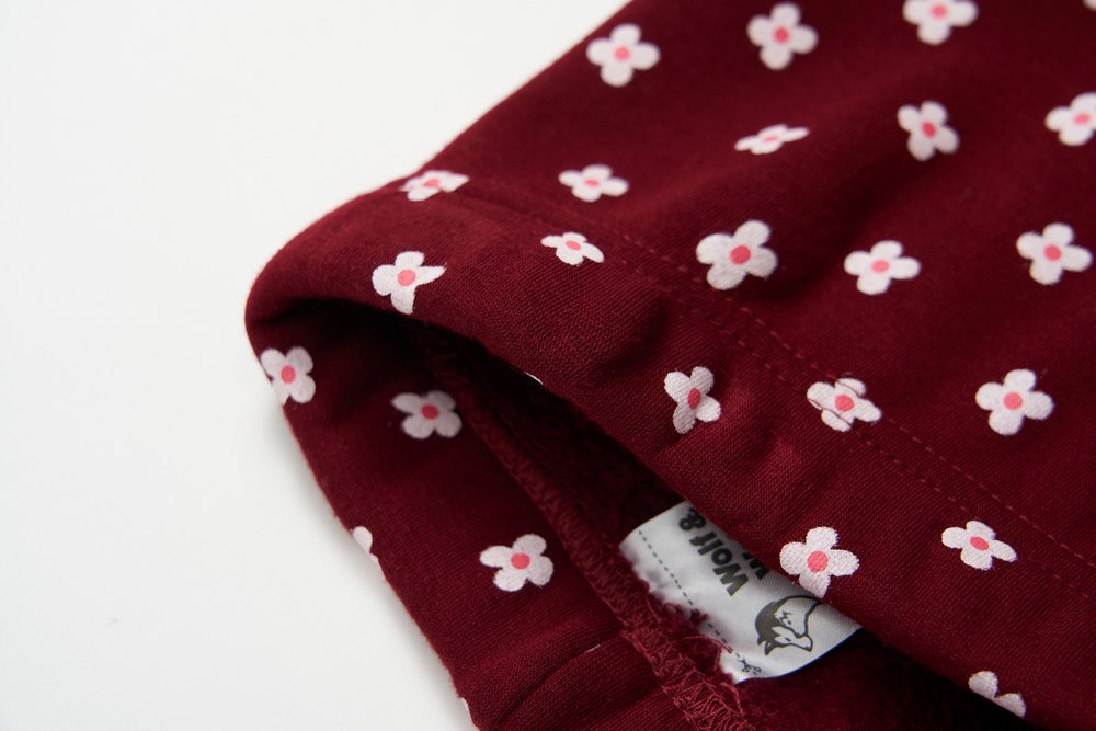 Dívčí zateplené legíny Wolf & Wolfie T2528 černé vzor