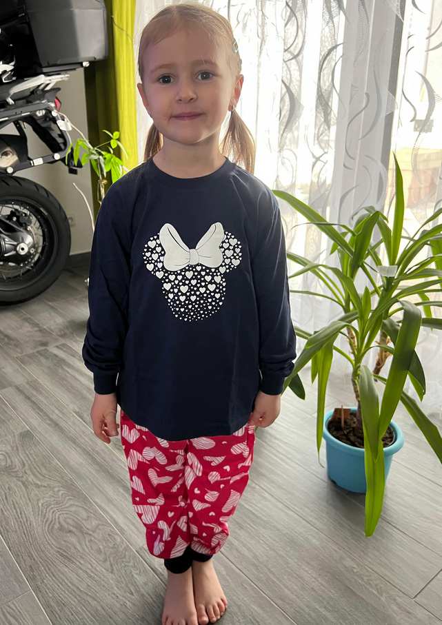 Dívčí pyžamo Betty Mode Minnie tmavě modré