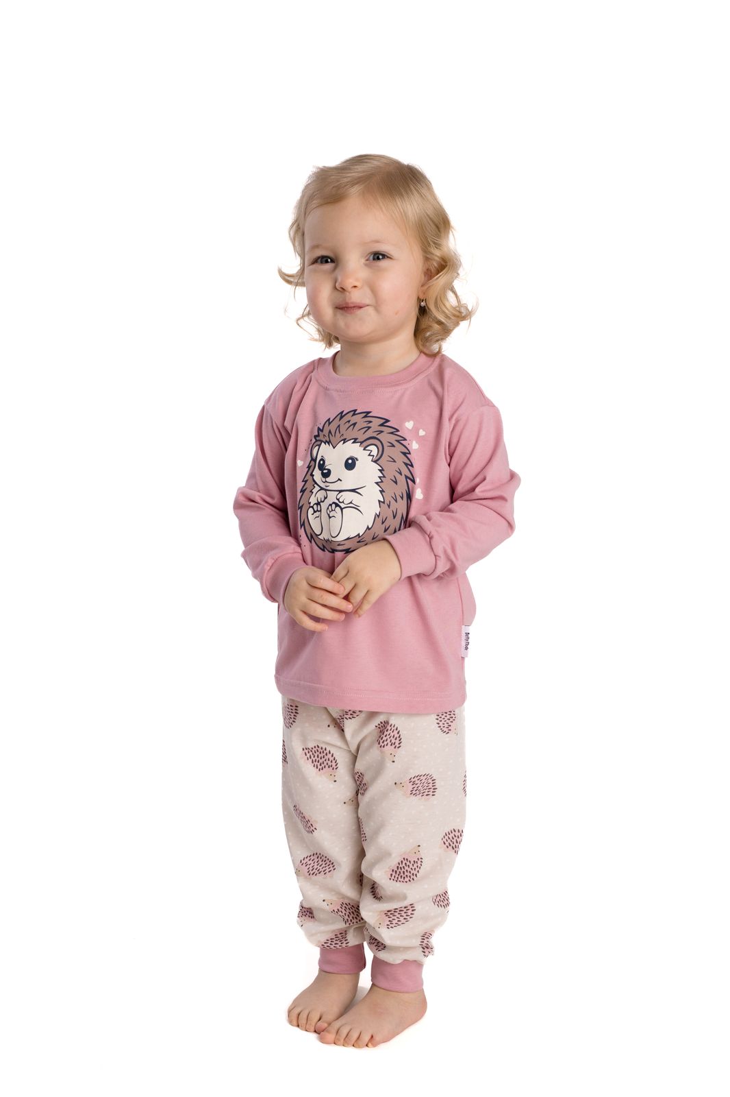 Dívčí pyžamo Betty Mode lila - ježek