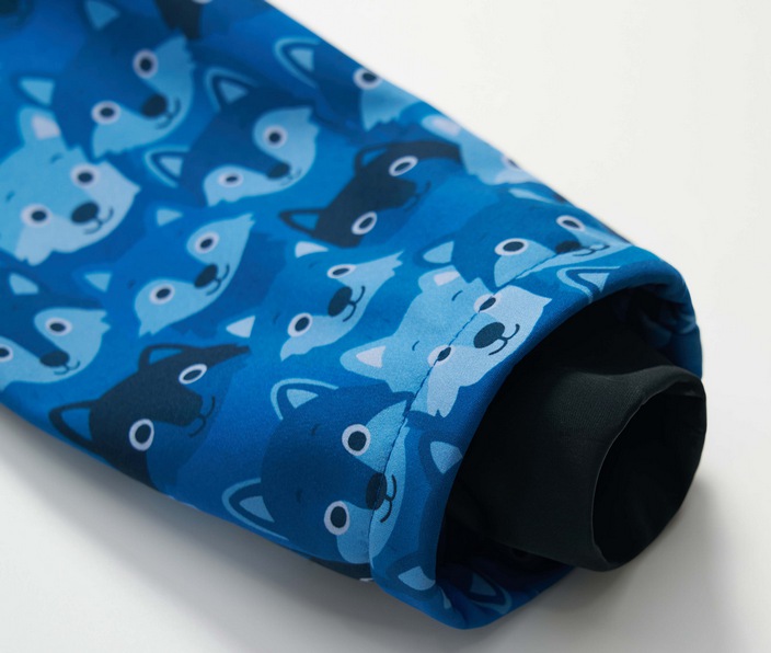 Chlapecká softshellová bunda Wolf & Wolfie s fleecem B2664 modrá