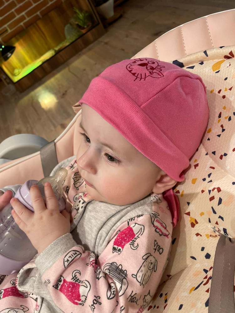 Jarní pirátka hnědá s růžovou opičkou obvod 45-49 cm