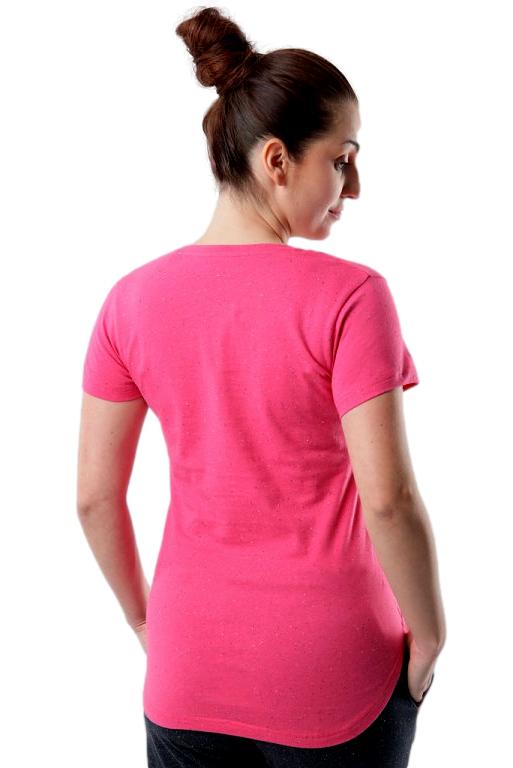 Dámské tričko Loap Bulla tmavě růžové