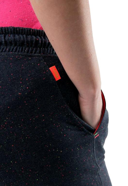 Dámské tepláky Loap Edora šedé s barevným melírem