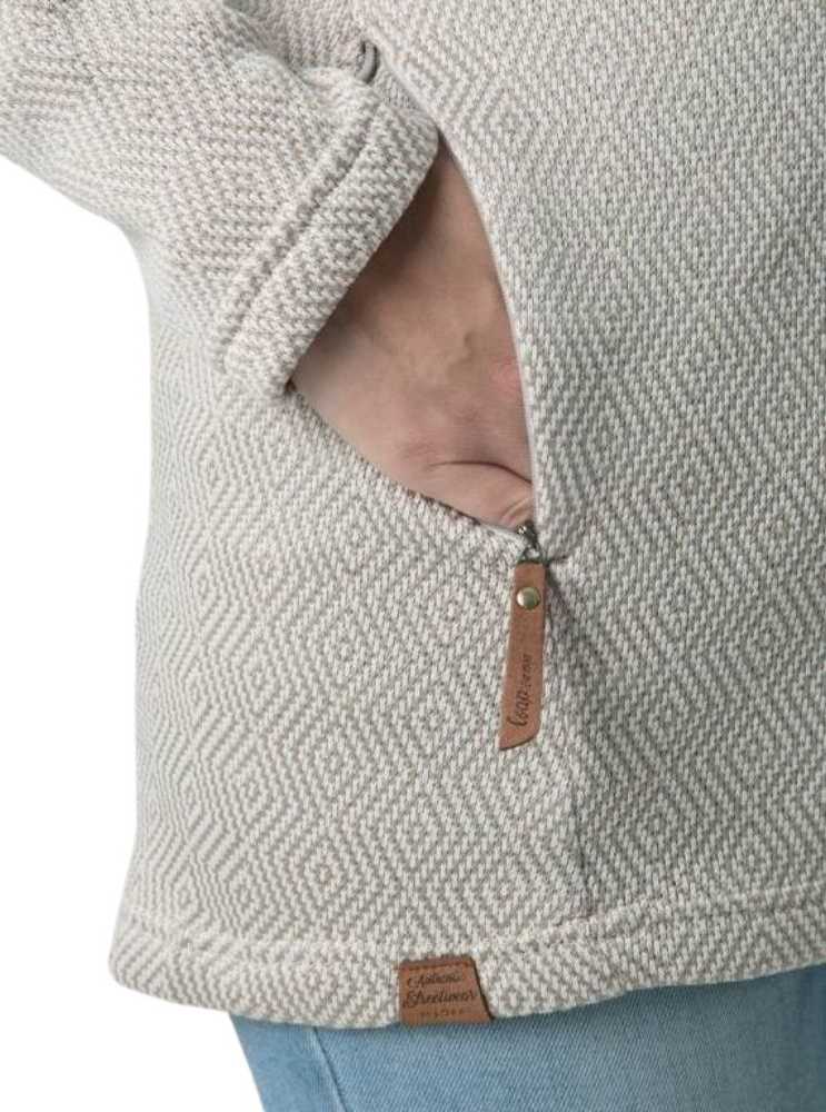 Dámská prodloužená mikina Loap Gaelin vel. S-XL béžová