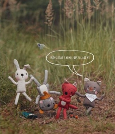 Dětská knížka O Bertovi, Pištovi a Rozince 