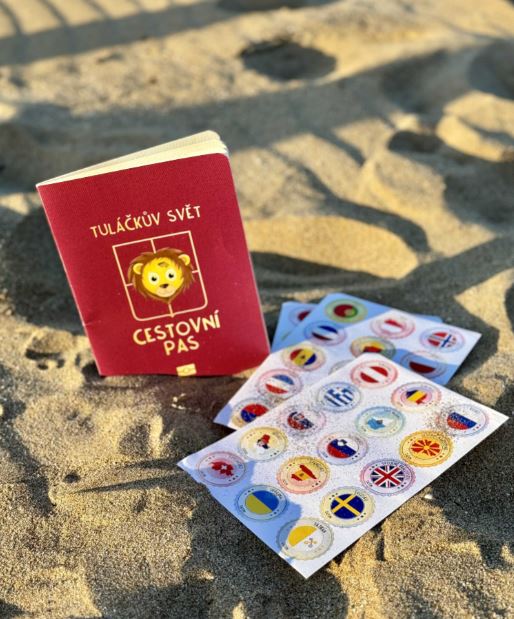 Dětský cestovní pas se samolepkami 