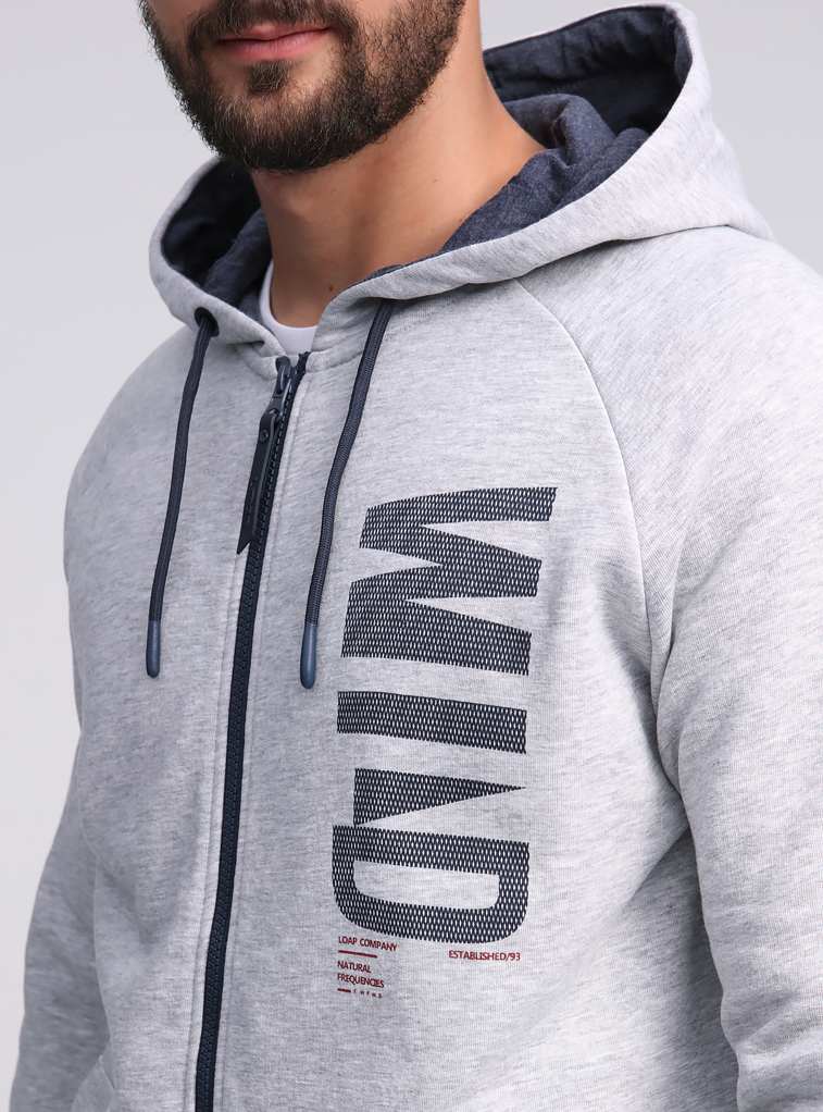 Pánská mikina Loap Edur šedá