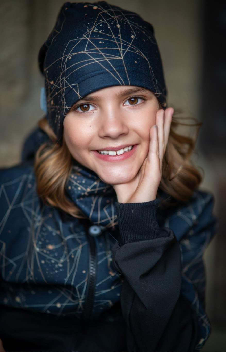 Dívčí fleecová čepice Unuo šperky