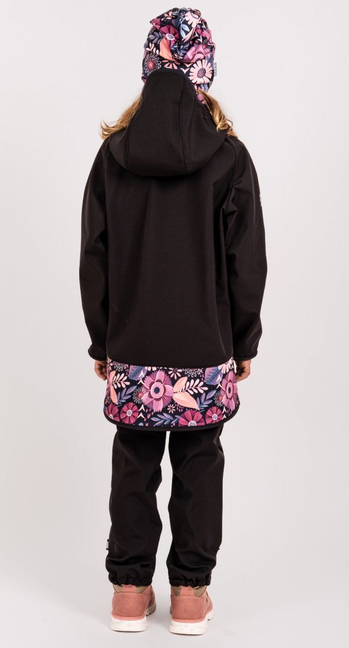 Dětská fleecová čepice Unuo kouzelné květiny 