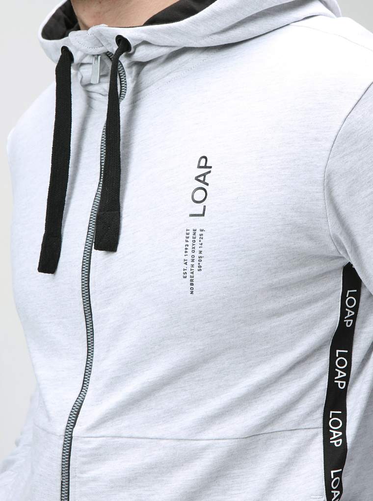 Pánská mikina Loap Ewolucion vel. S-XXL šedá