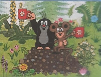 Dřevěné kostky Krtek a zvířátka 12 ks