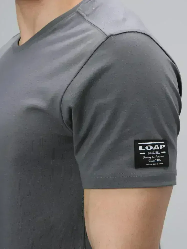 Pánské tričko Loap Albrun tmavě šedé