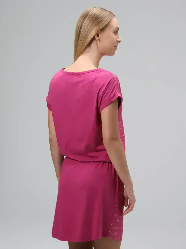 Dámské šaty Loap Aslaris tmavě růžové