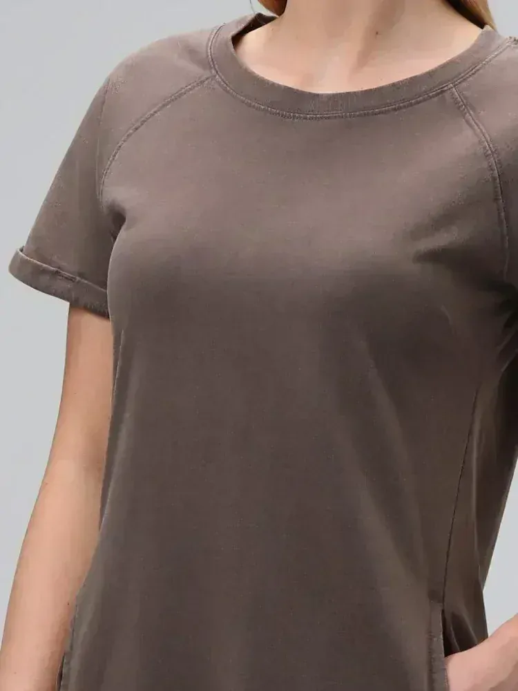 Dámské šaty Loap Denda z teplákoviny šedé