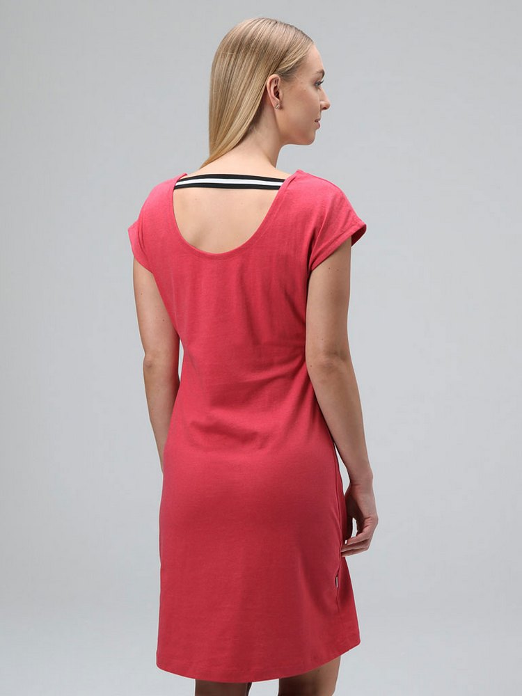 Dámské šaty Loap Audana vel. S, XL malinové