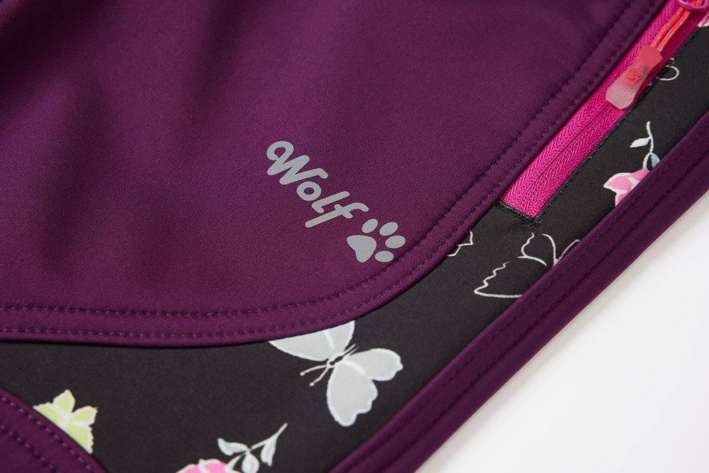 Dívčí softshellové kalhoty Wolf s fleecem B2491 tmavě modré