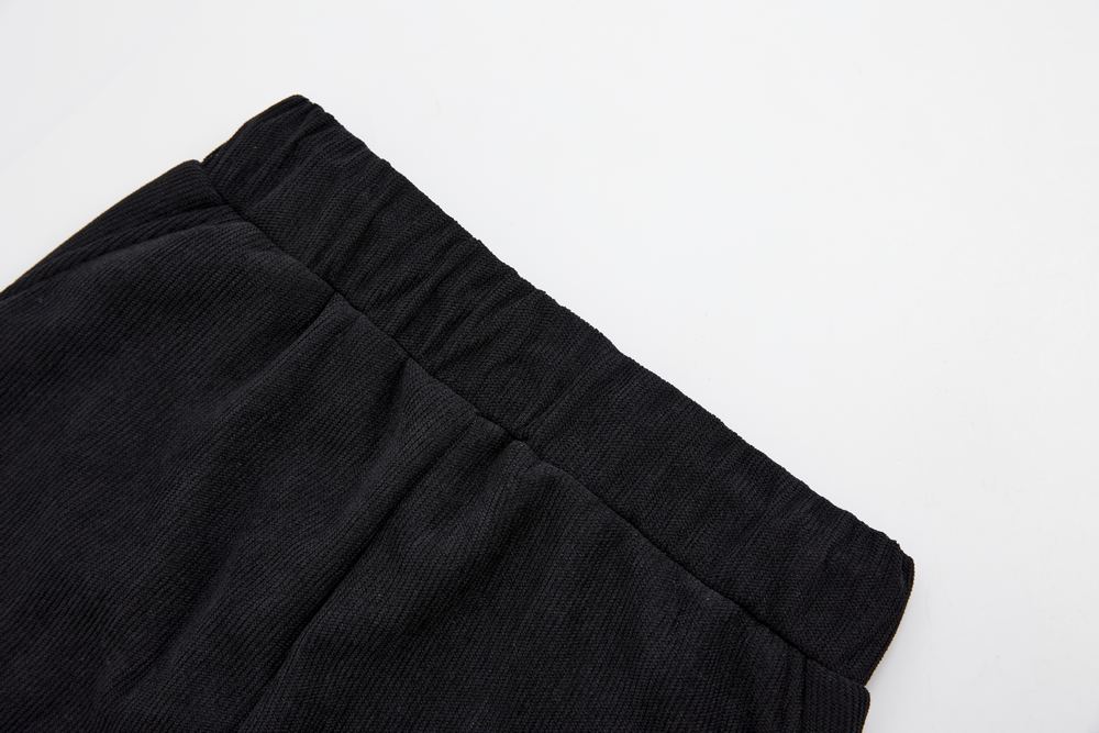 Chlapecké zateplené manšestrové kalhoty Wolf T2426 černé s bagrem