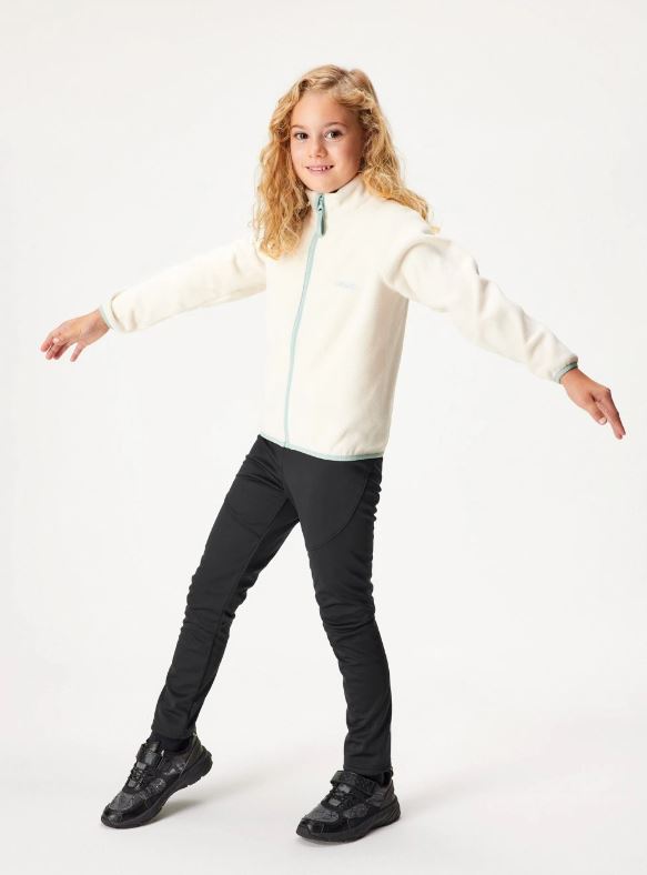 Dívčí fleecová mikina Unuo smetanová 