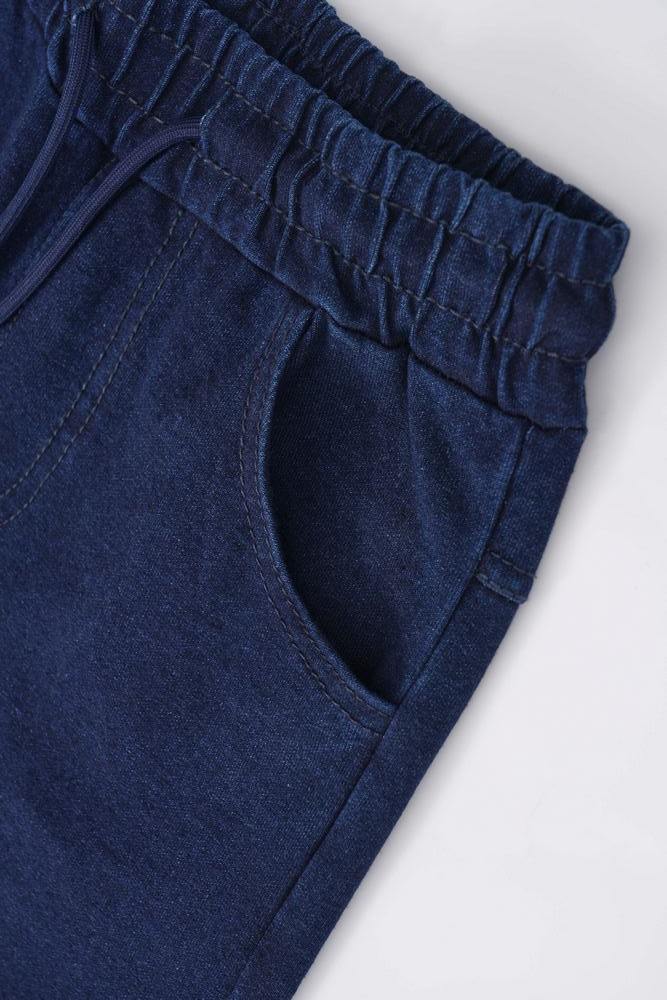 Sportovní kalhoty Wolf T2561 imitace rifloviny tmavě modré