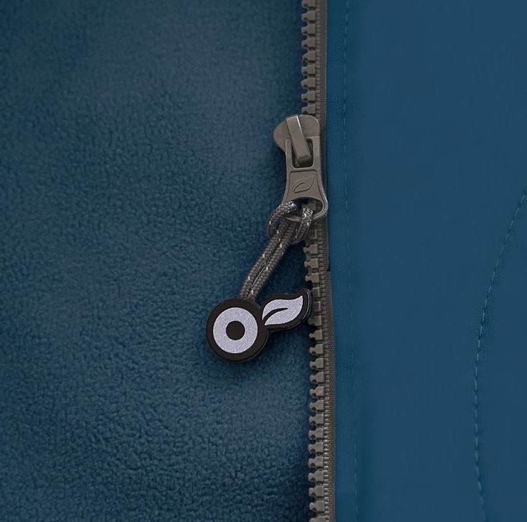 Dětská softshellová bunda s fleecem Unuo noční zvířátka kobaltová