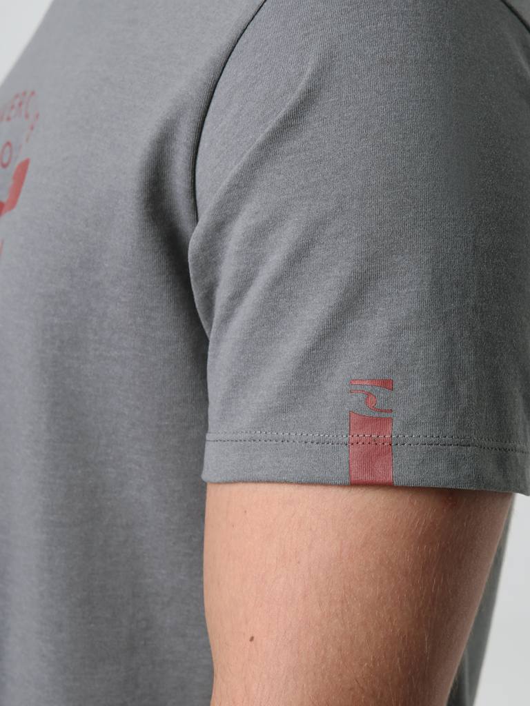 Pánské tričko Loap Berden šedé žíhané