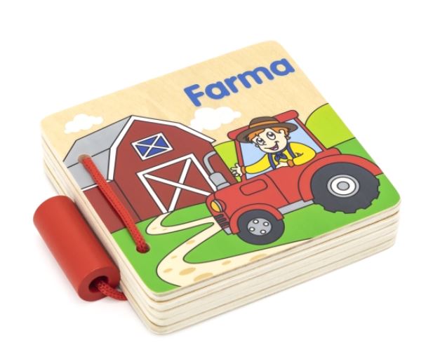 Dřevěná knížka - Farma