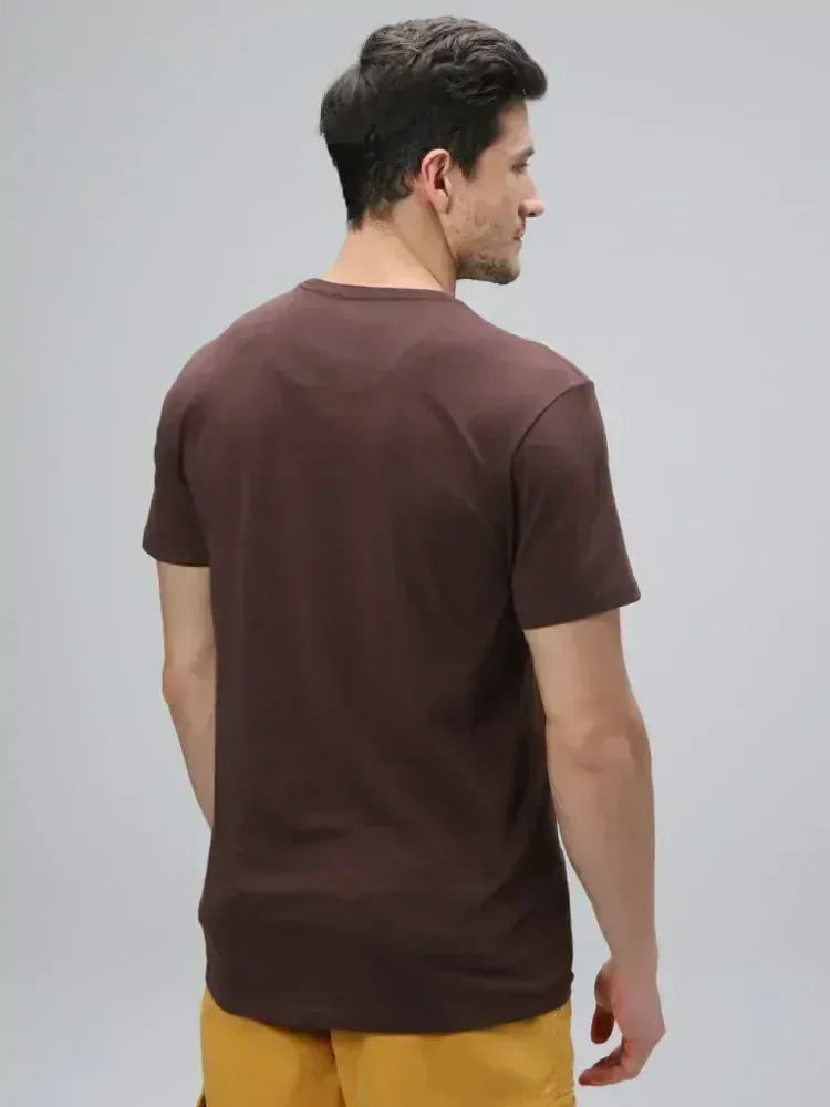 Pánské tričko Loap Alfonz hnědé