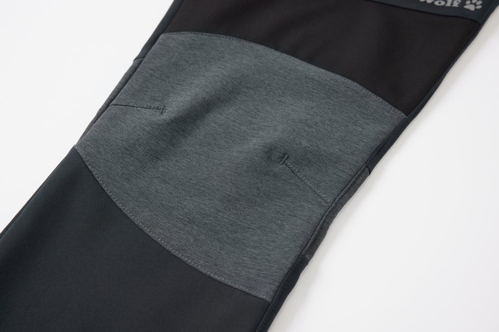 Chlapecké softshellové kalhoty Wolf s fleecem B2494 vel. 122,128 tmavě šedé