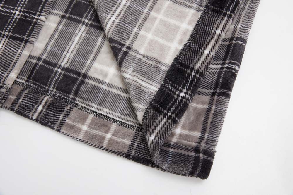 Pánský župan Wolf Z2496 šedý káro