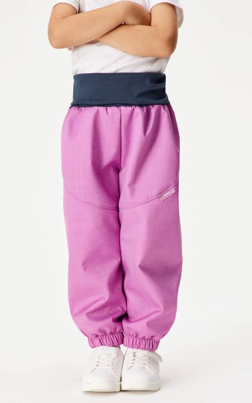 Zimní kalhoty Unuo s umělým kožíškem (LIGHT) lila