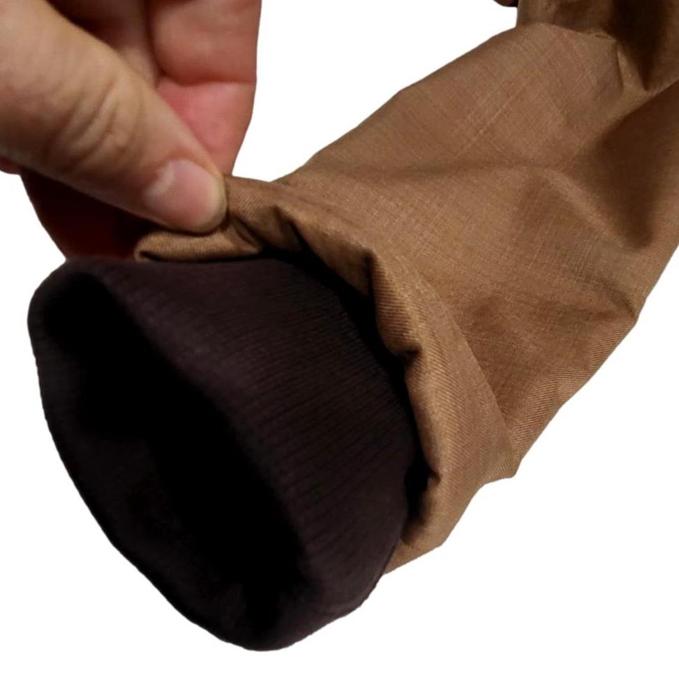 Dětská zimní softshellová bunda Esito s kožíškem hnědá