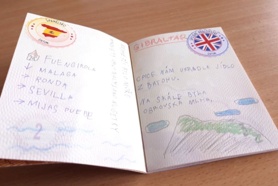 Dětský cestovní pas se samolepkami 