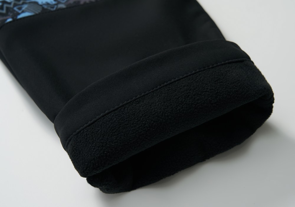 Chlapecké softshellové kalhoty Wolf & Wolfie s fleecem  B2595 černé zvířátka