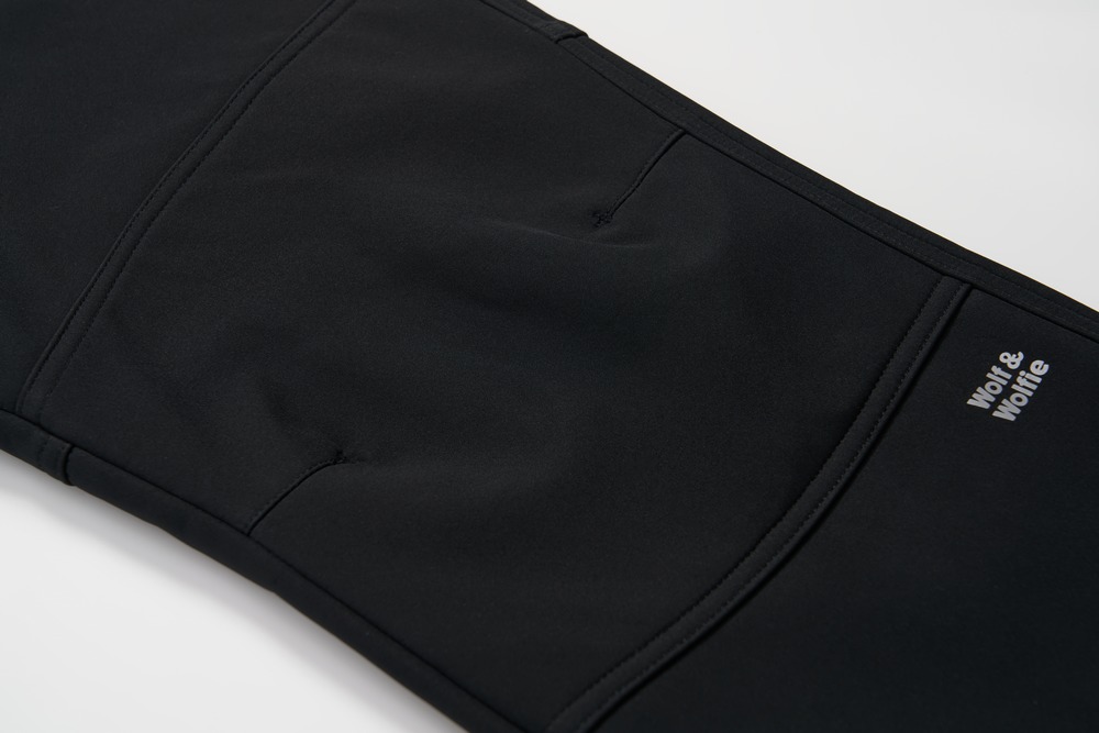 Chlapecké softshellové kalhoty Wolf & Wolfie s fleecem B2598 černé