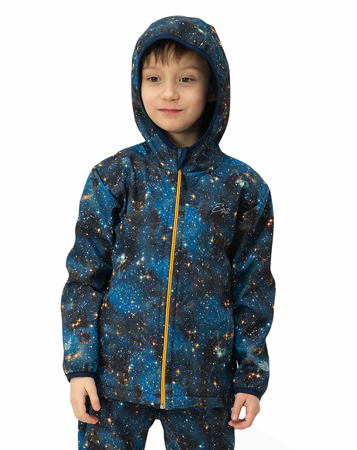 Dětská jarní/podzimní softshellová bunda Esito s fleecem duo GALAXIE