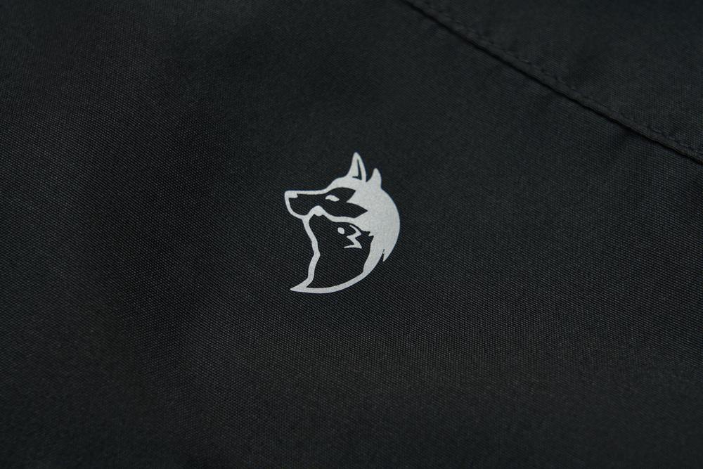 Chlapecké zimní kalhoty Wolf & Wolfie s fleecem  B2572 černé stavební stroje