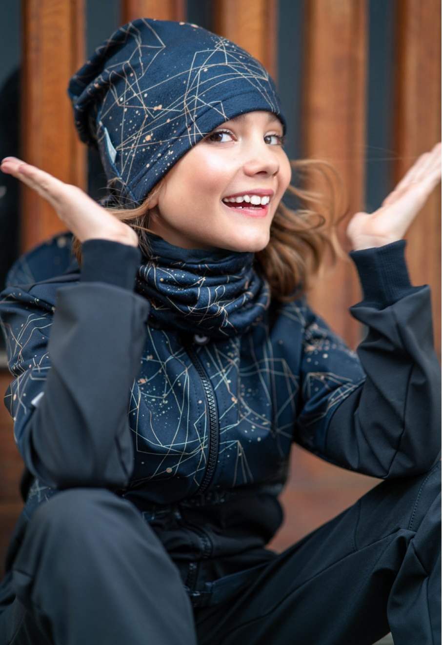 Dívčí fleecová čepice Unuo šperky