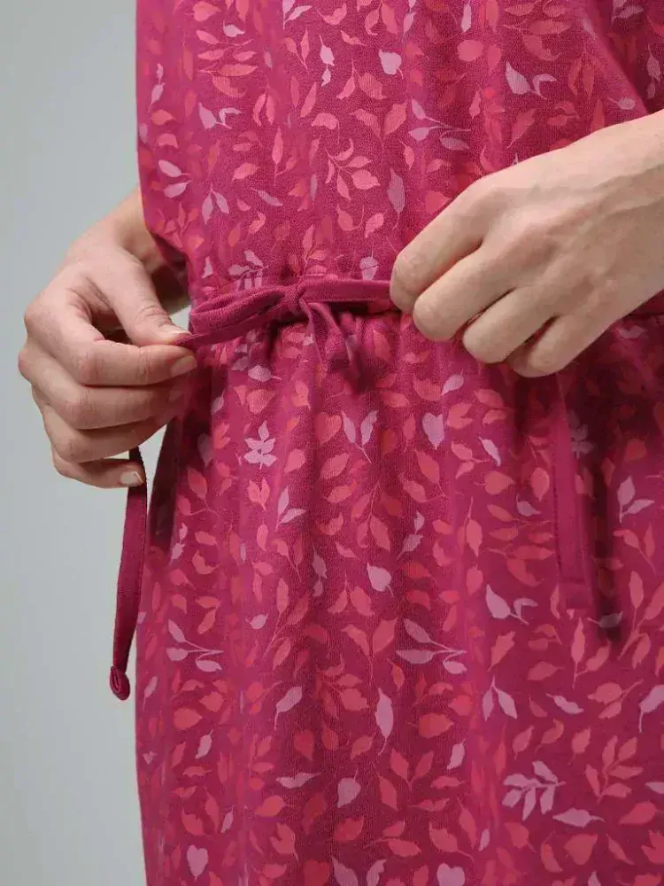 Dámské šaty Loap Aslaris tmavě růžové