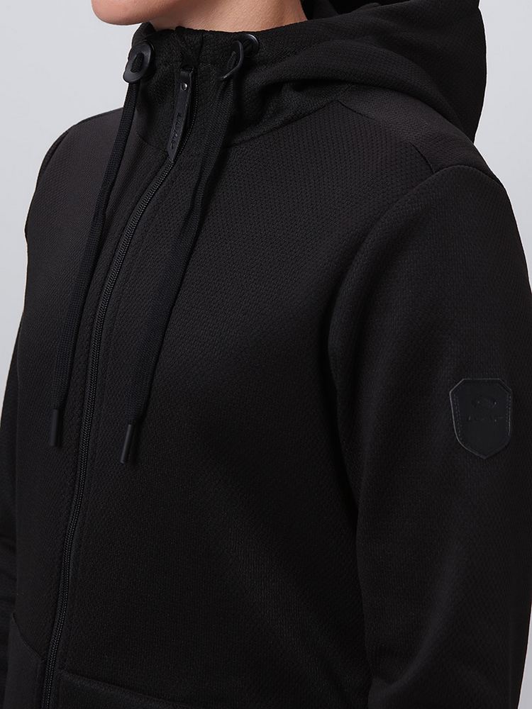 Dámská prodloužená mikina Loap Galva černá