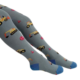 Punčocháče Trepon STAVBA vel. 74-122/128 šedomodré