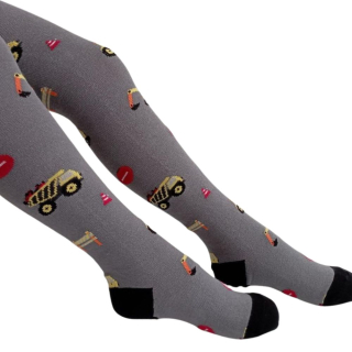 Punčocháče Trepon STAVBA vel. 74-98/104 tmavě šedé