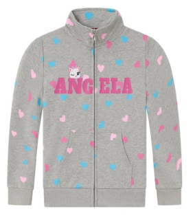 Dívčí mikina Wolf M2455 vel. 98-128 šedá