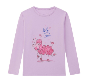 Dívčí triko Wolf S2444A vel. 98-116 lila